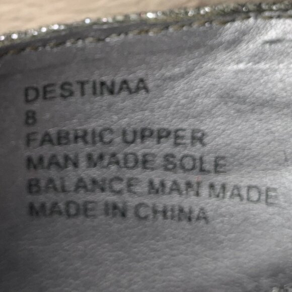 Karen Scott Destinaa Glitter Open Toe Heels Sz8 - Picture 14 of 14